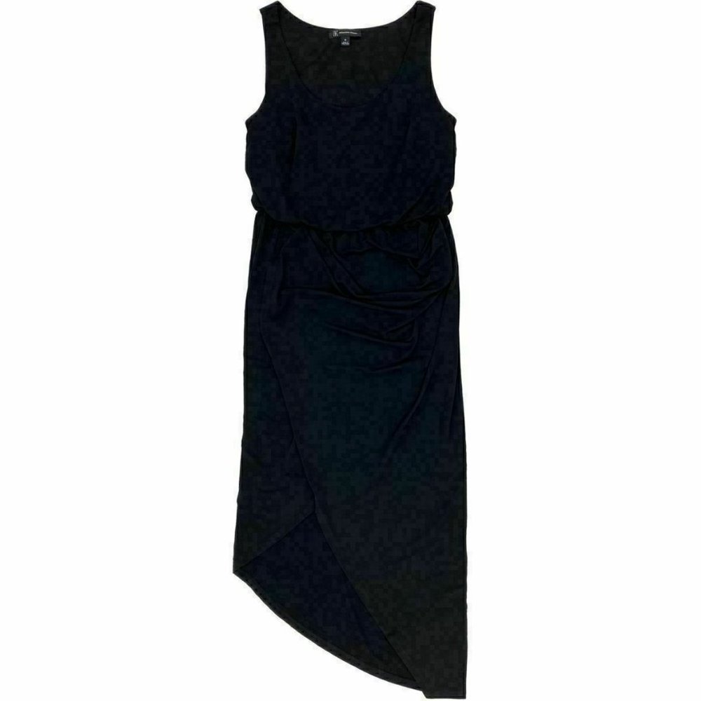 INC Asymmetrical Draped Maxi Dress Scoop Neck Sz S
